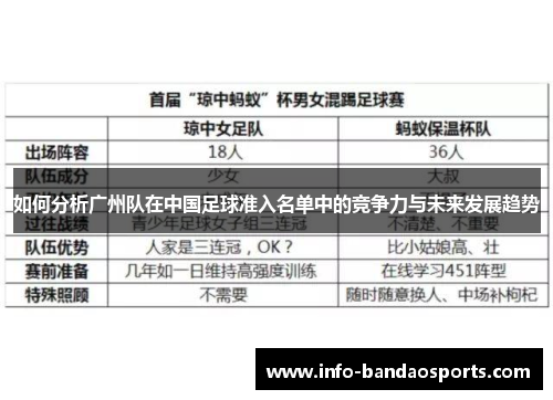 如何分析广州队在中国足球准入名单中的竞争力与未来发展趋势