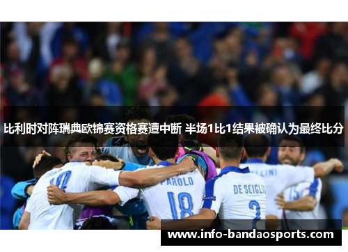 比利时对阵瑞典欧锦赛资格赛遭中断 半场1比1结果被确认为最终比分 比利时对阵瑞典欧锦赛资格赛遭中断 半场1比1结果被确认为最终比分